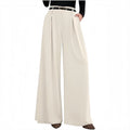 ✨ Easy Everyday Comfort | Women's Relaxed Wide-Leg Trousers with Pockets