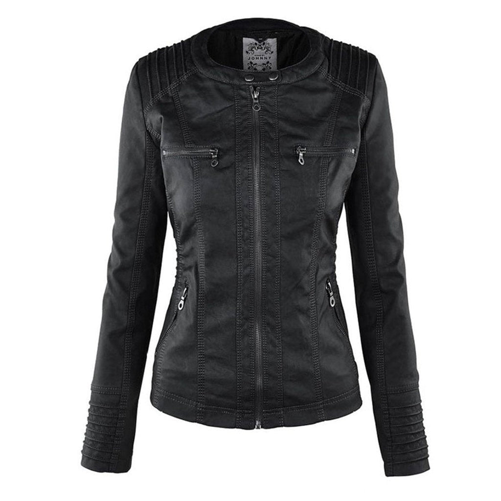 🌿🌿LAST DAY SAVE 49%🔥Lucinda | Hooded Moto Jacket with Removable Hood