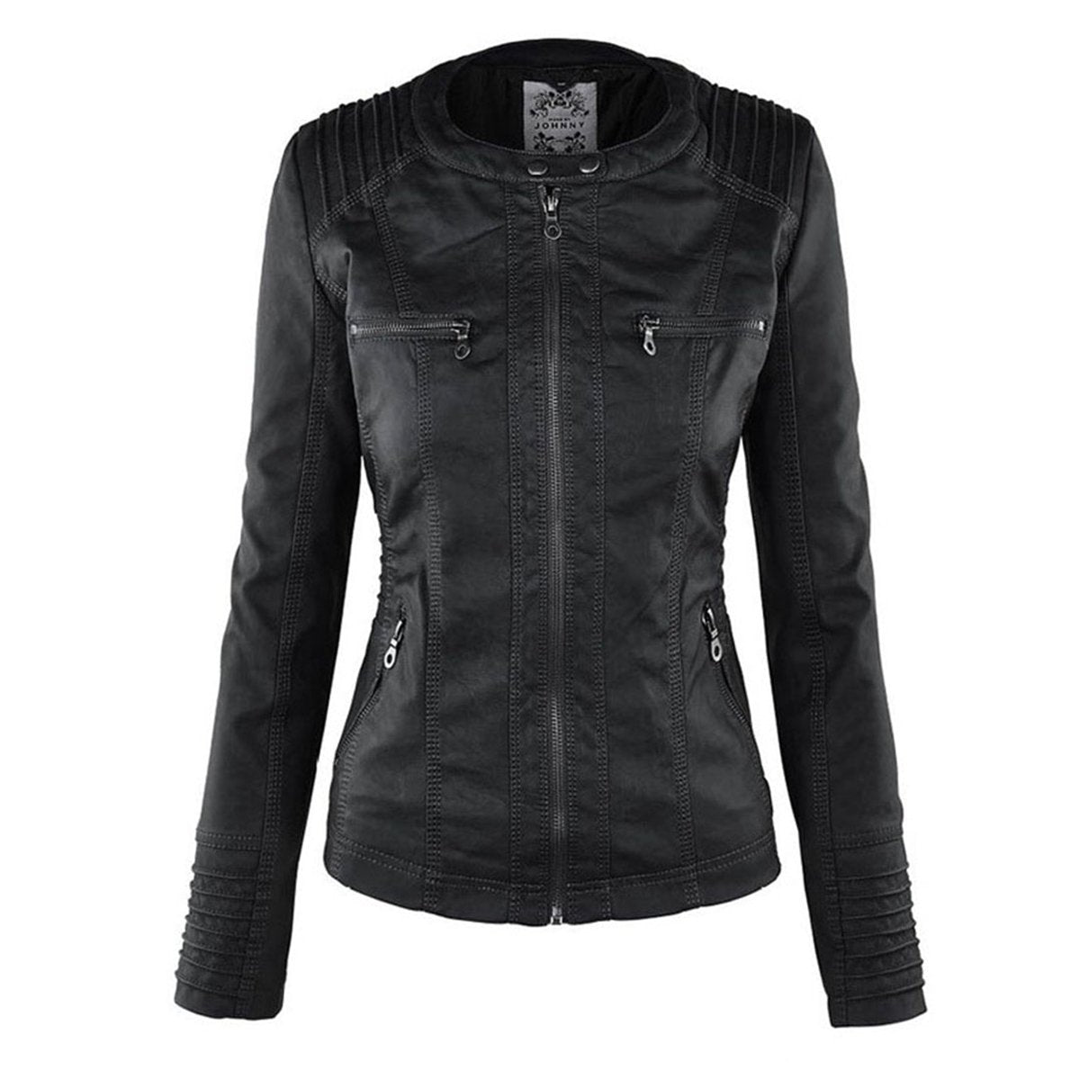 🌿🌿LAST DAY SAVE 49%🔥Lucinda | Hooded Moto Jacket with Removable Hood